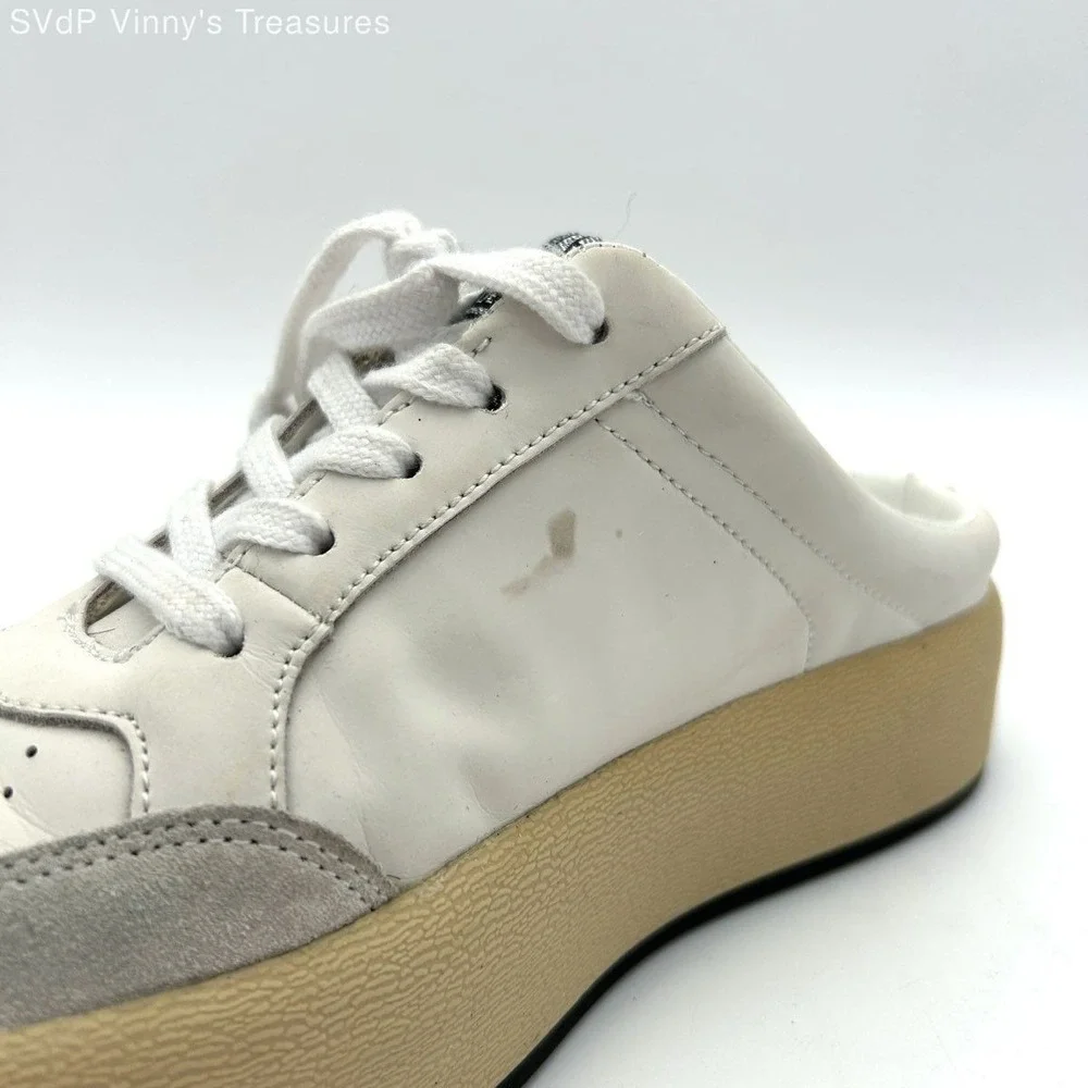 Y2K Vintage Havana Val White Multi Platform Sneakers Black Star Women's Size 7.5